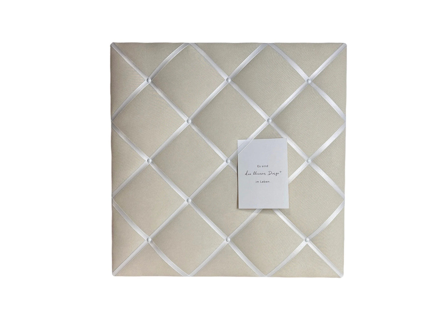 Memoboard cremeweiss Wunschgröße