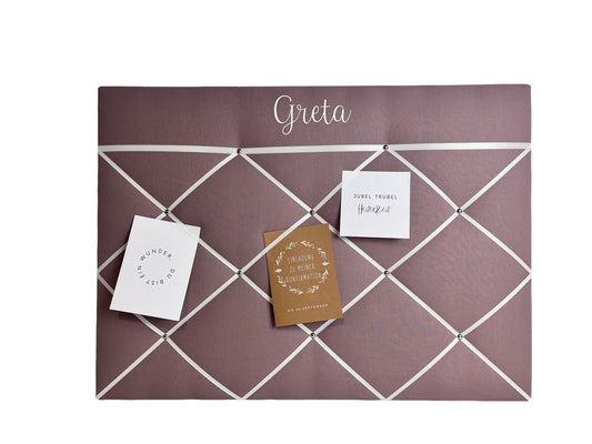 Memoboard personalisiert Wunschgröße dusty lavender