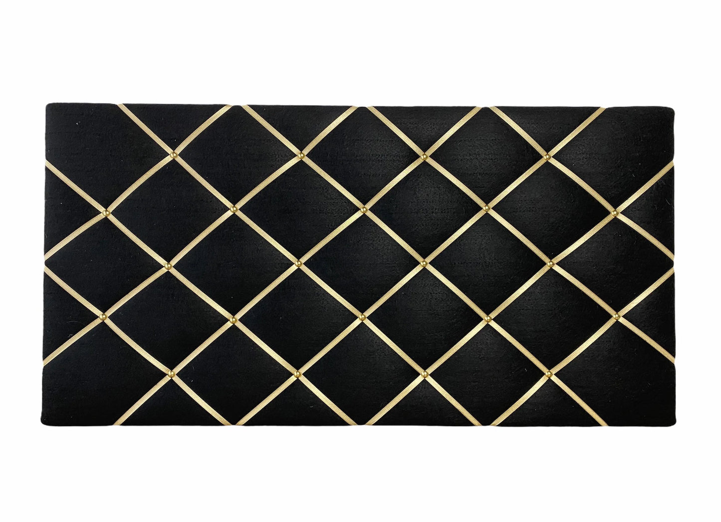 Memoboard schwarz gold Filz