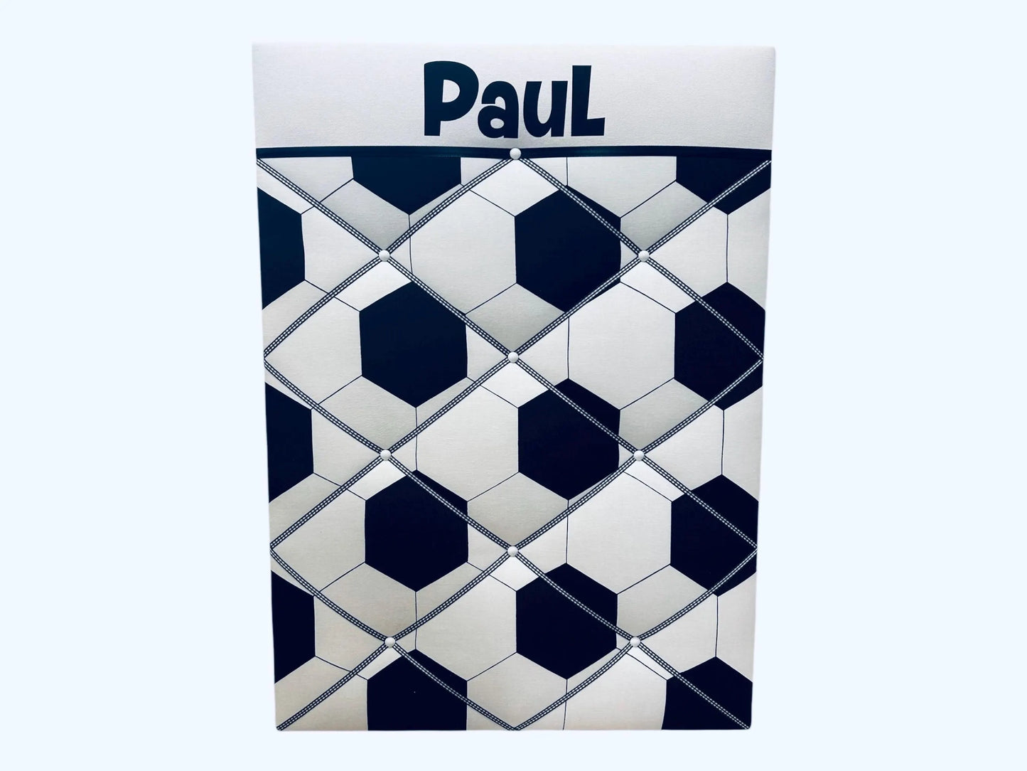 Fußball-Memoboard personalisiert