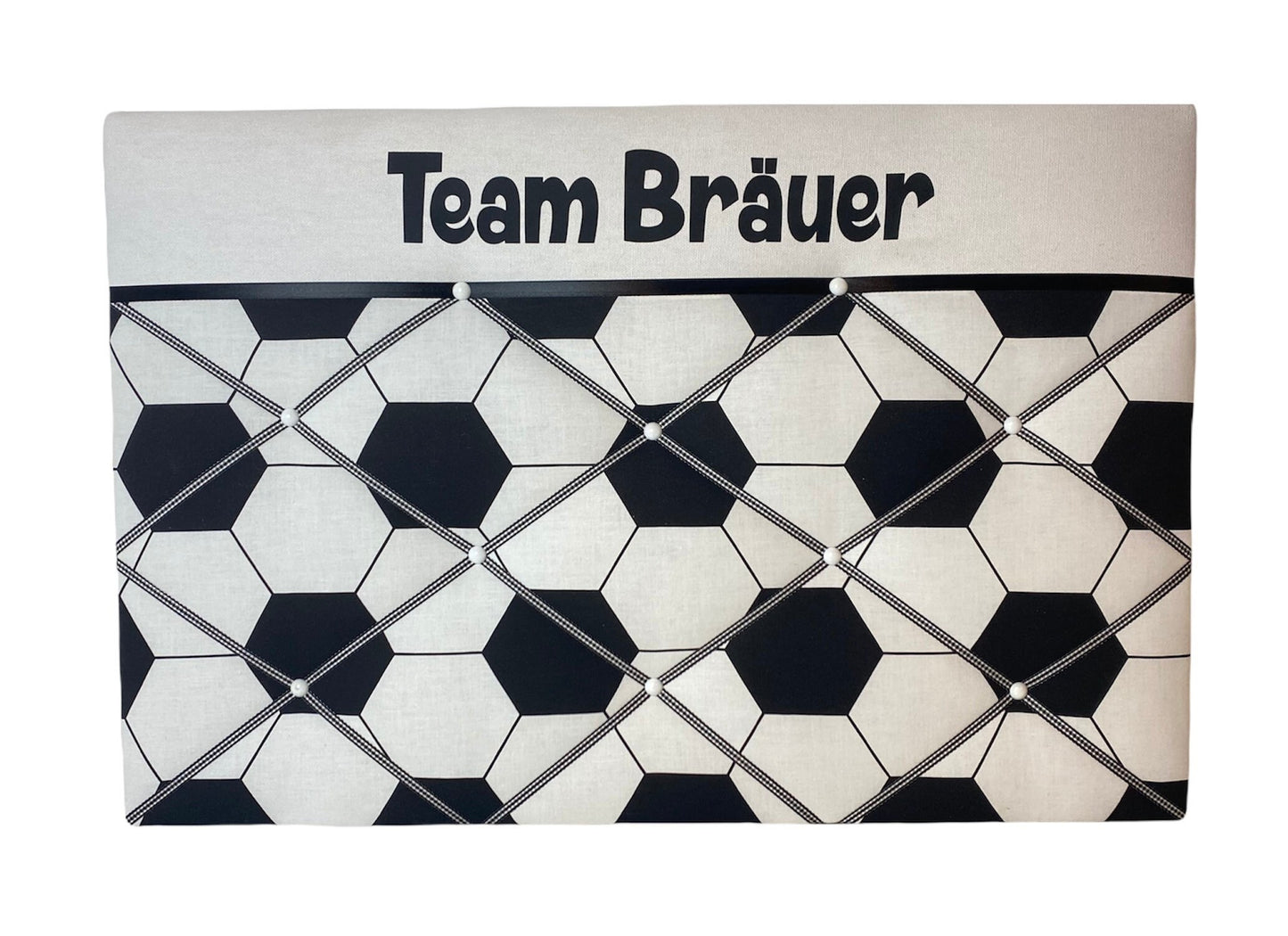 Fußball-Memoboard personalisiert