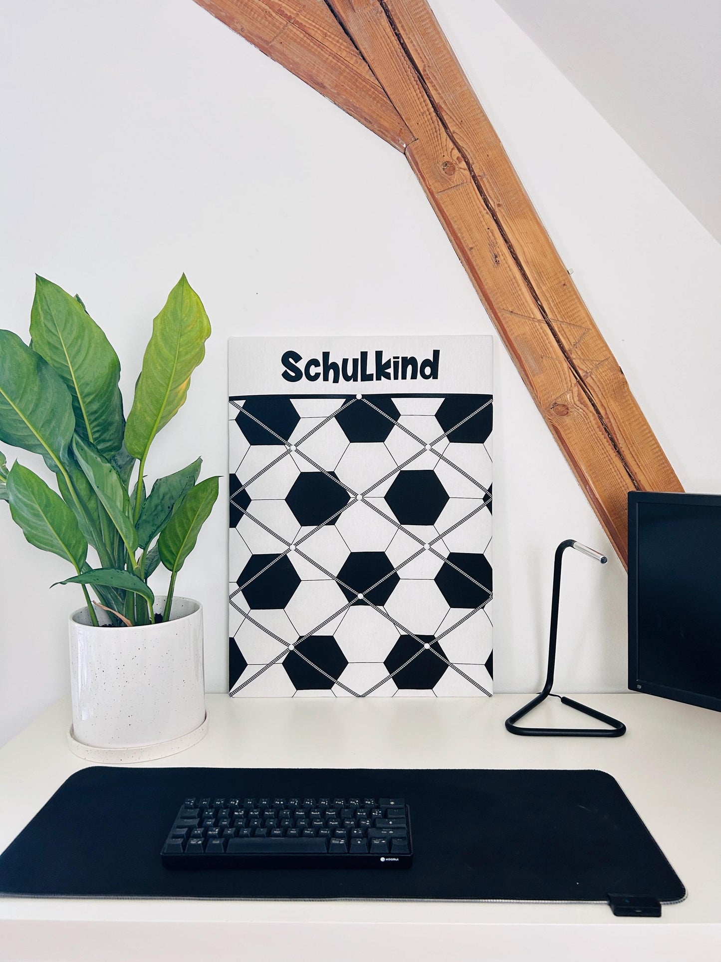 Fußball-Memoboard personalisiert