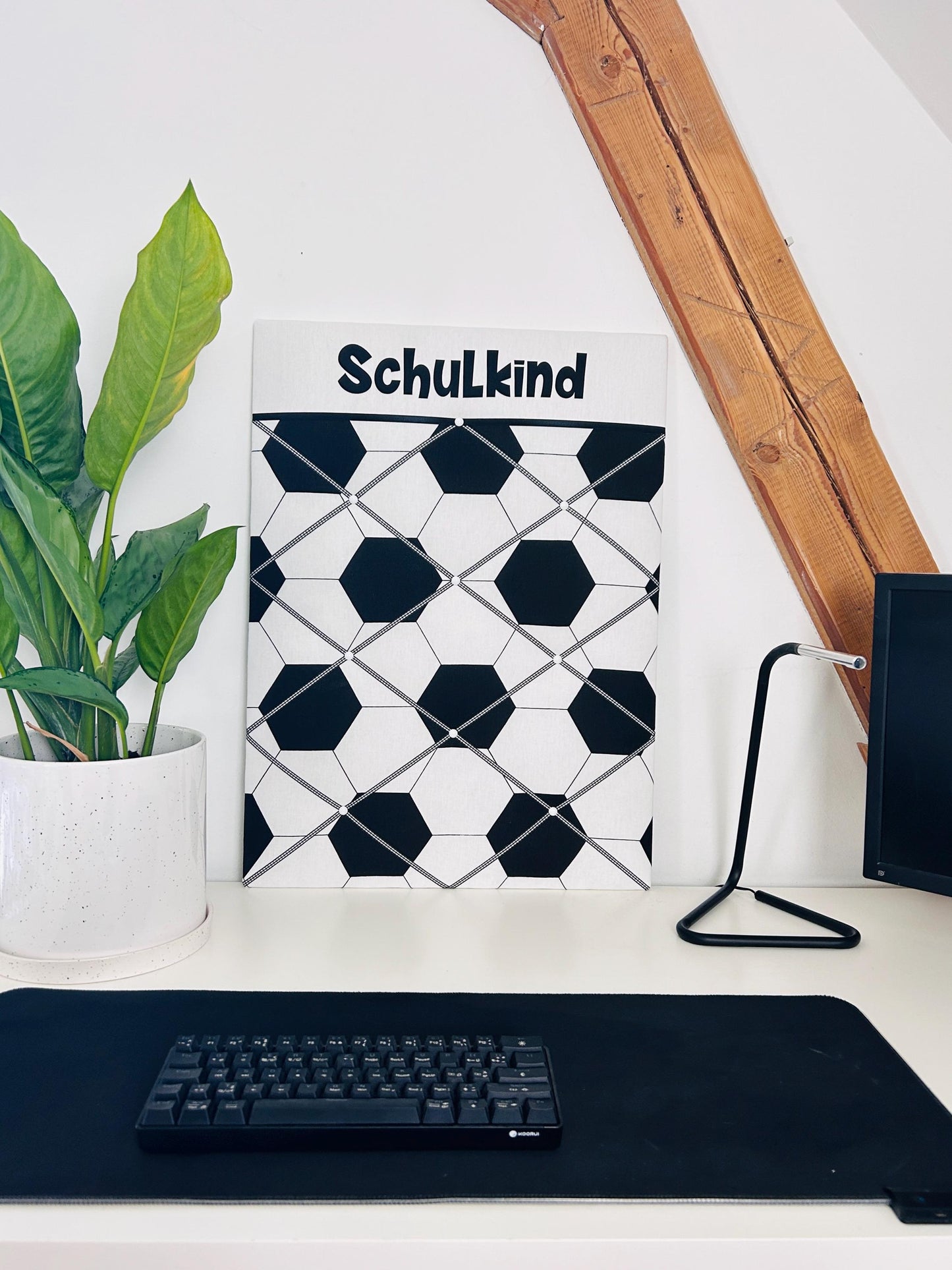 Fußball-Memoboard personalisiert