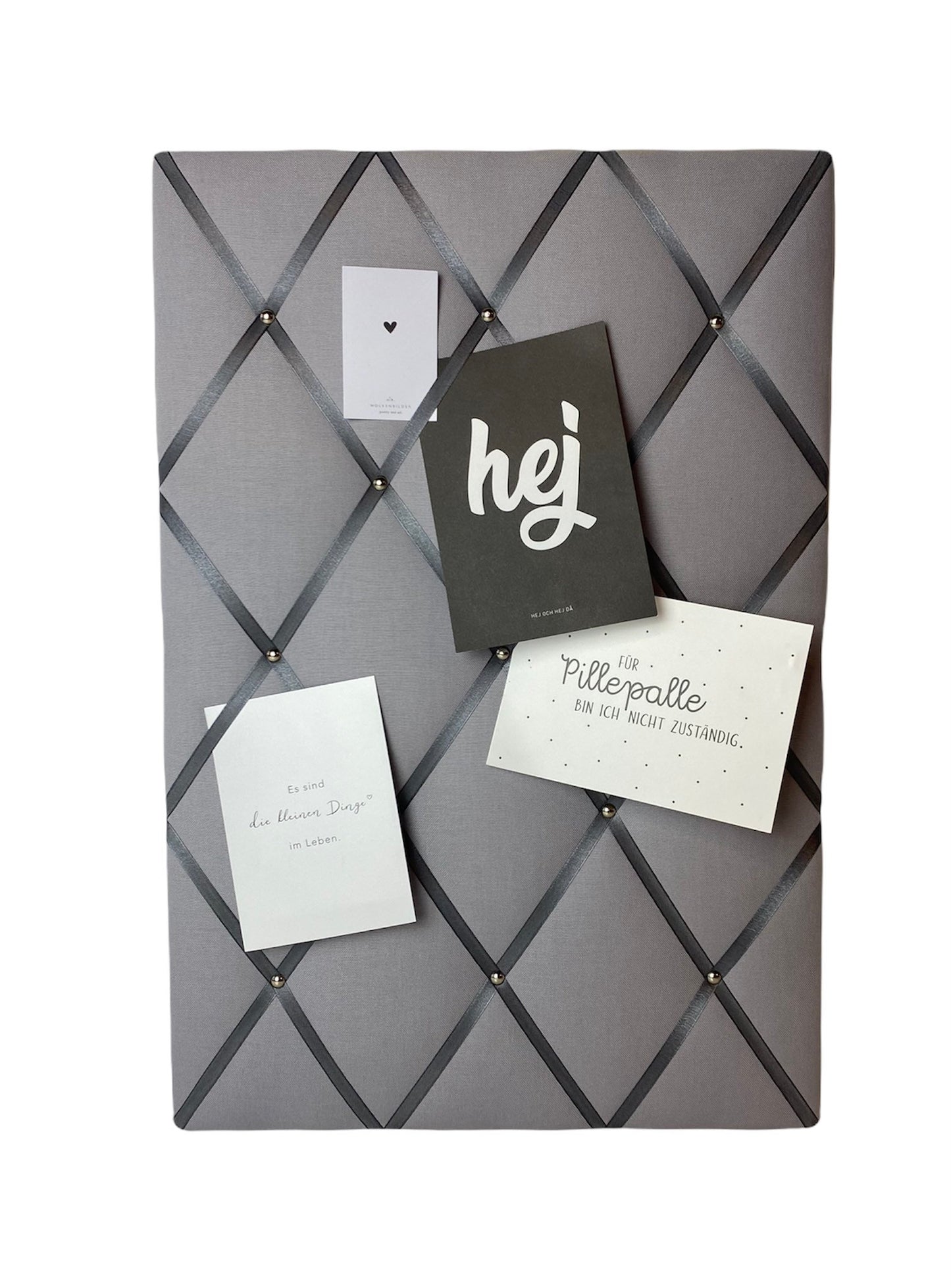 Memoboard grau anthrazit Wunschgröße