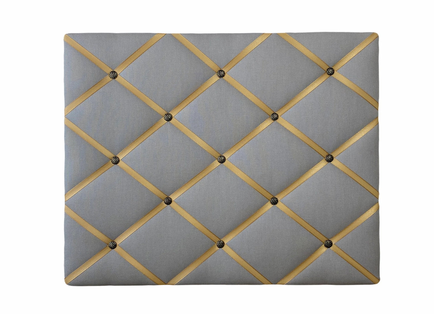 Memoboard grau senfgelb gold
