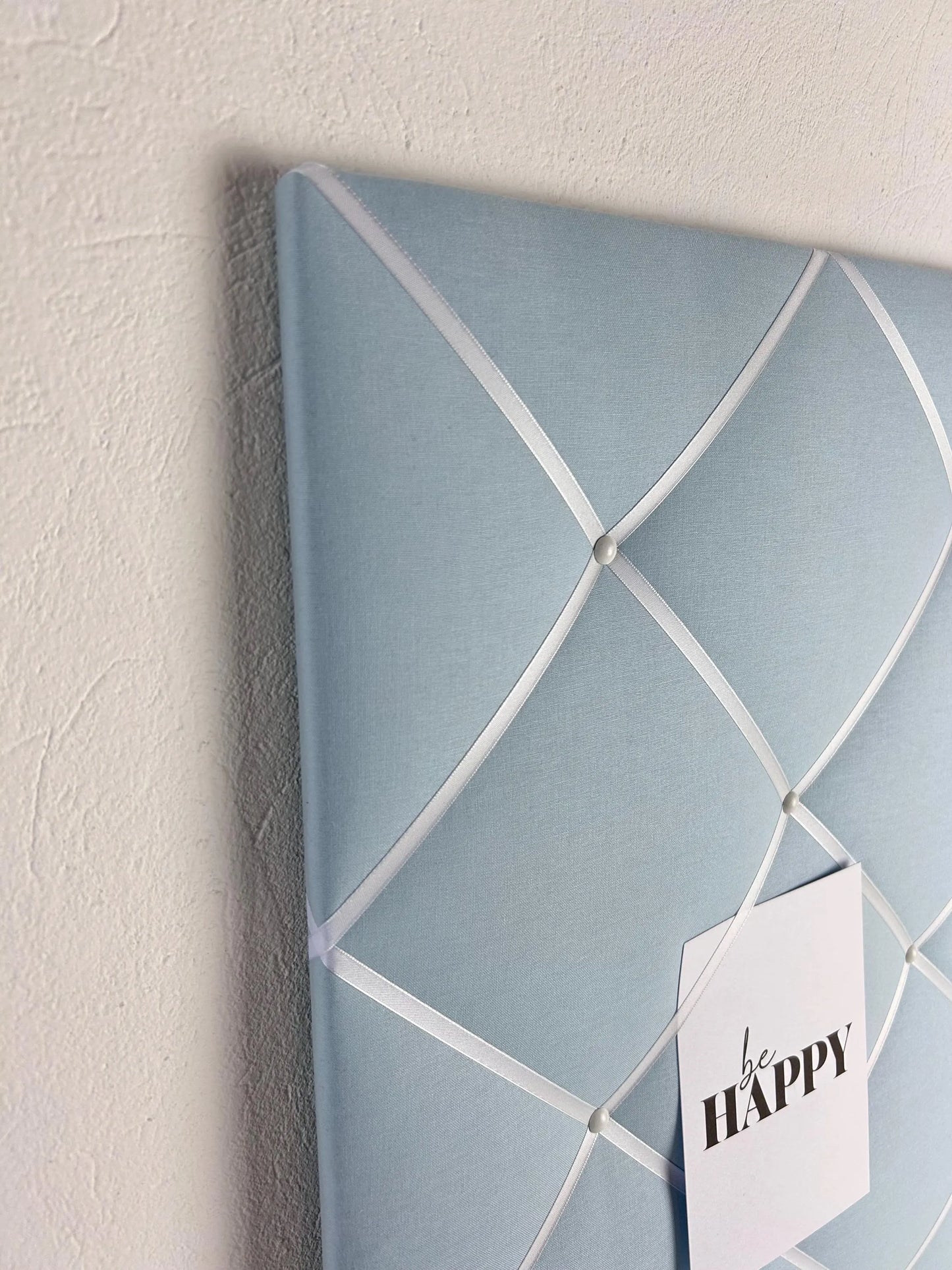 Memoboard hellblau Wunschgröße