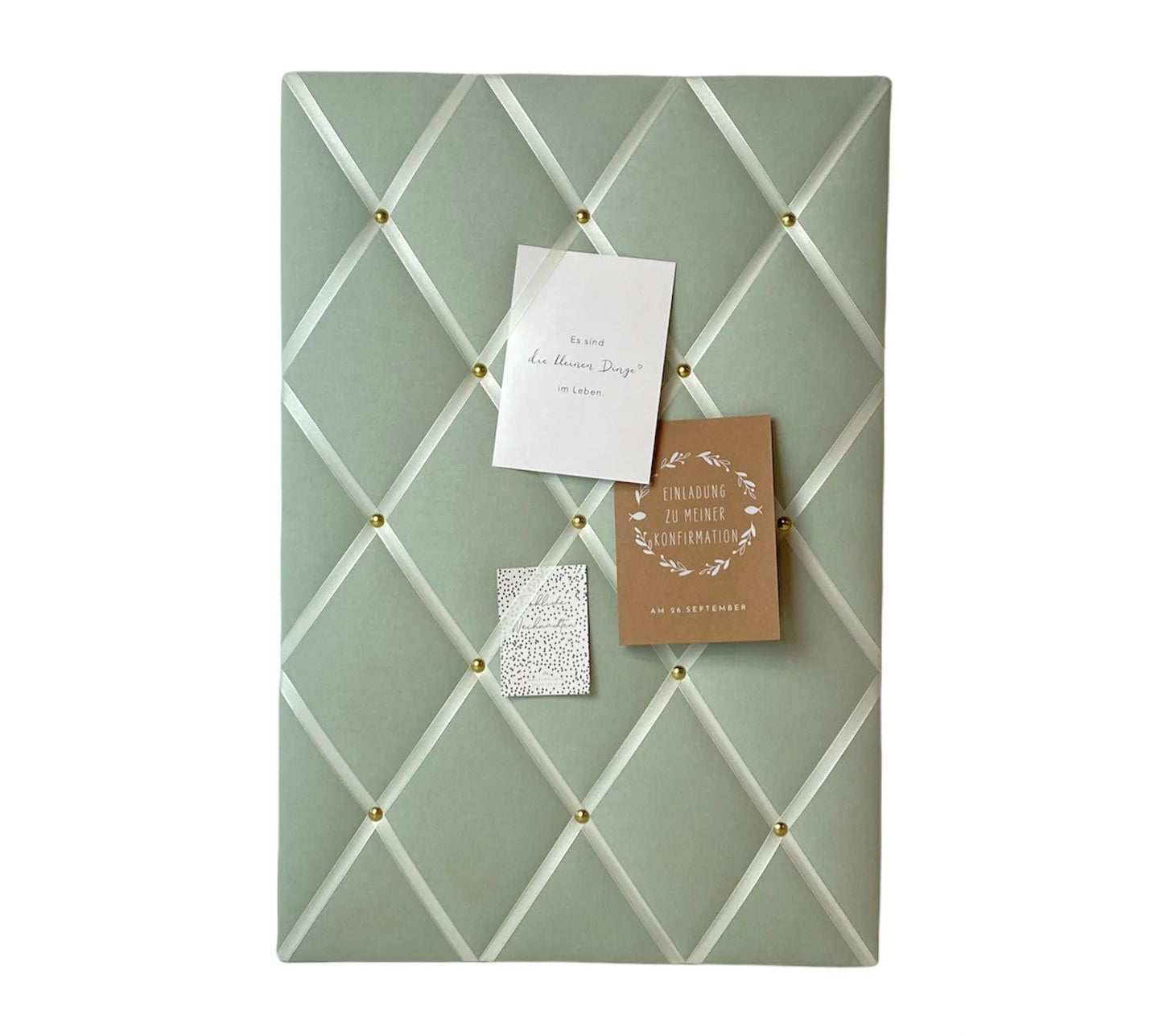 Memoboard helles lindgrün Wunschgröße