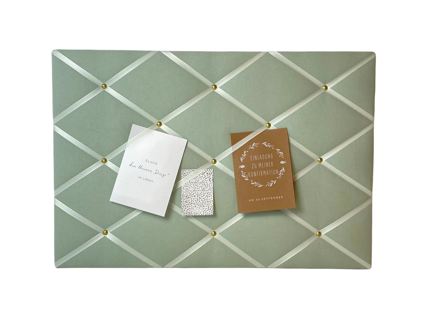 Memoboard helles lindgrün Wunschgröße