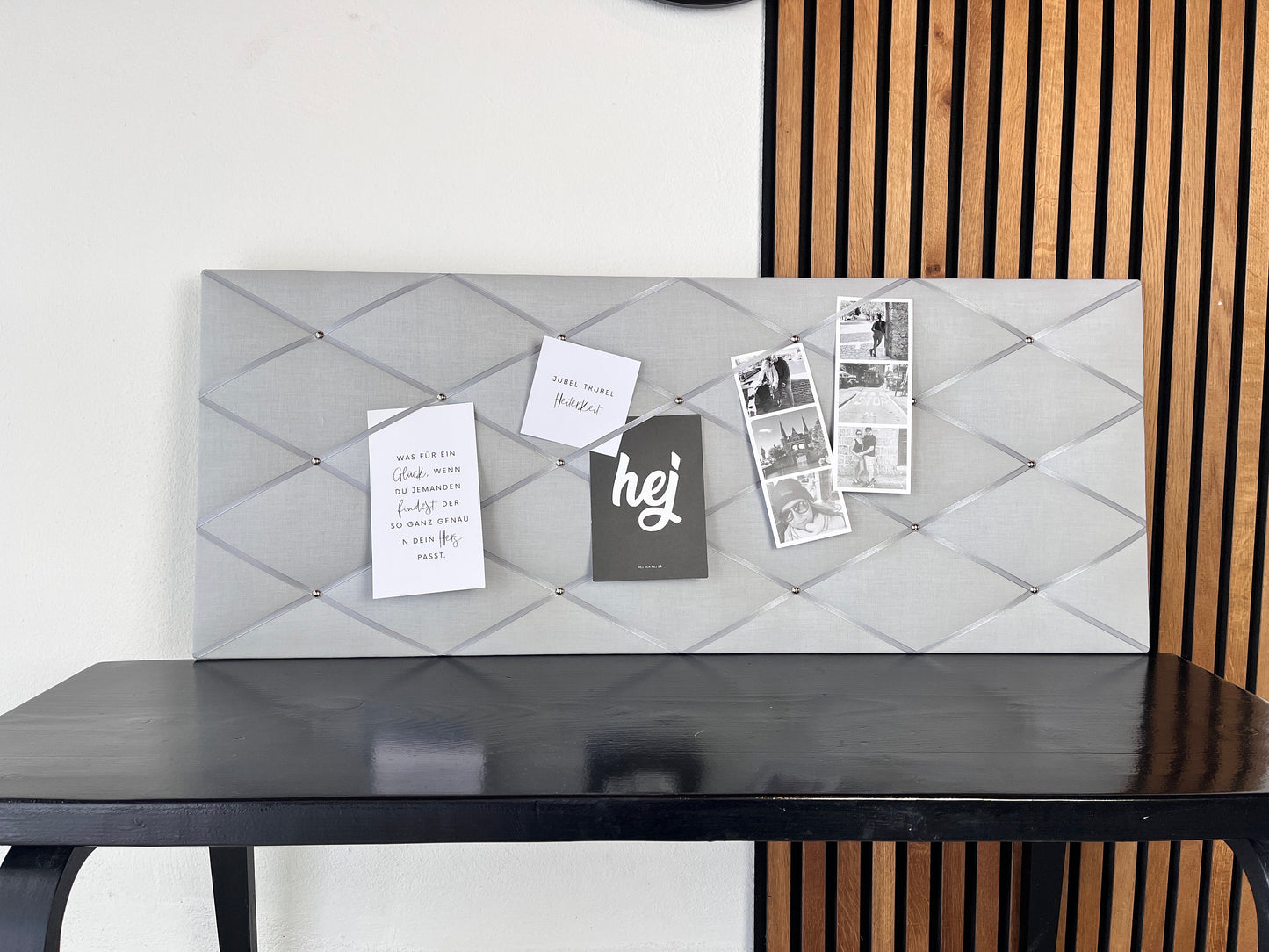 Memoboard hellgrau 40x100