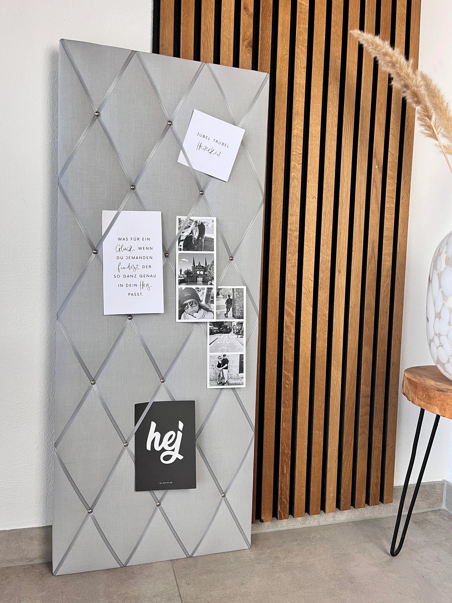 Memoboard hellgrau 40x100