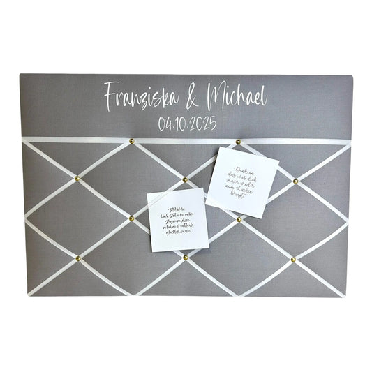 Memoboard Hochzeit personalisiert