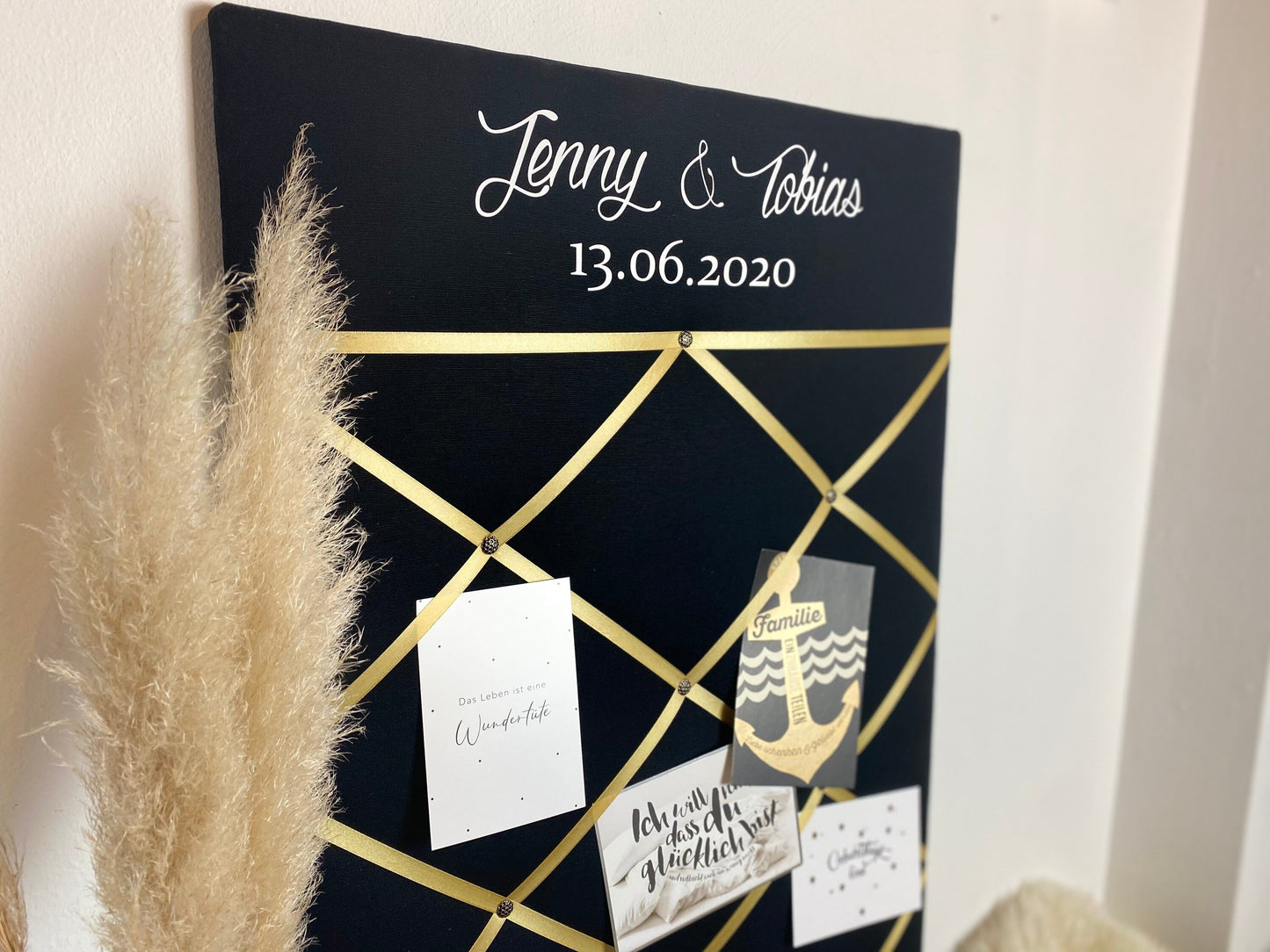 Memoboard Hochzeit personalisiert
