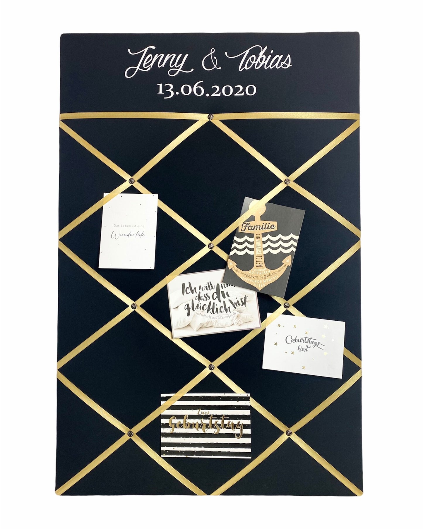 Memoboard Hochzeit personalisiert