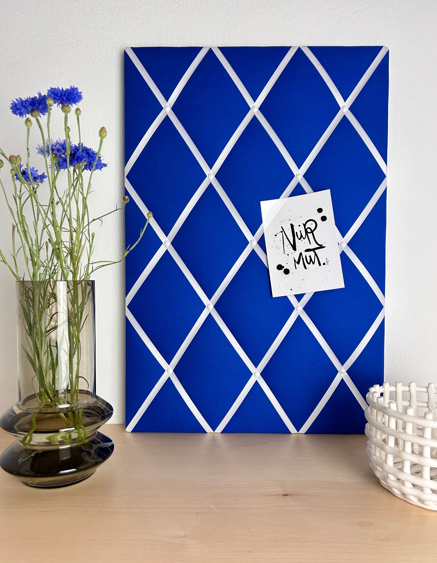 Memoboard kobaltblau Wunschgröße