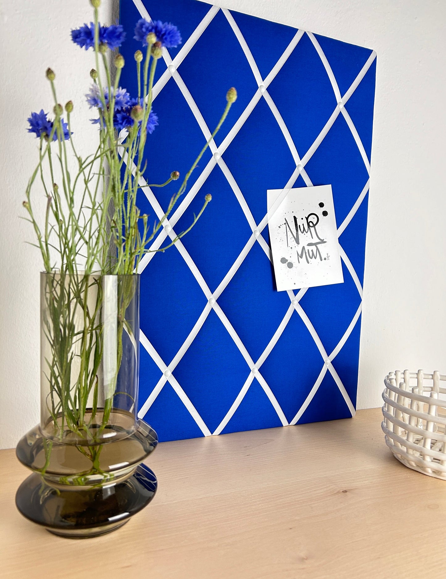 Memoboard kobaltblau Wunschgröße