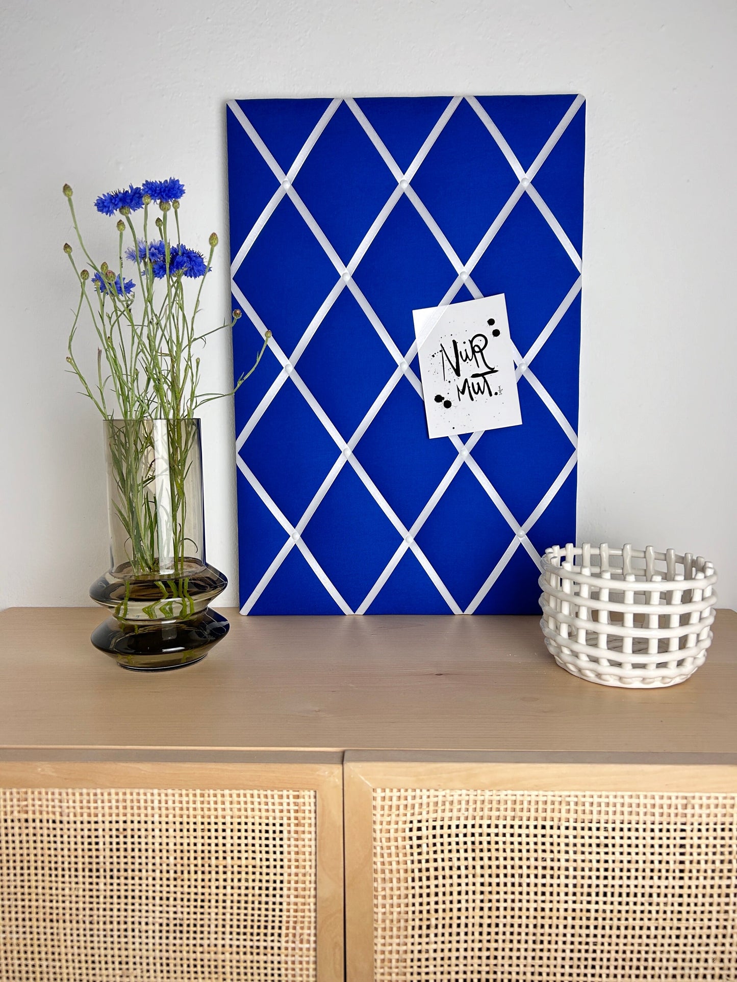 Memoboard kobaltblau Wunschgröße