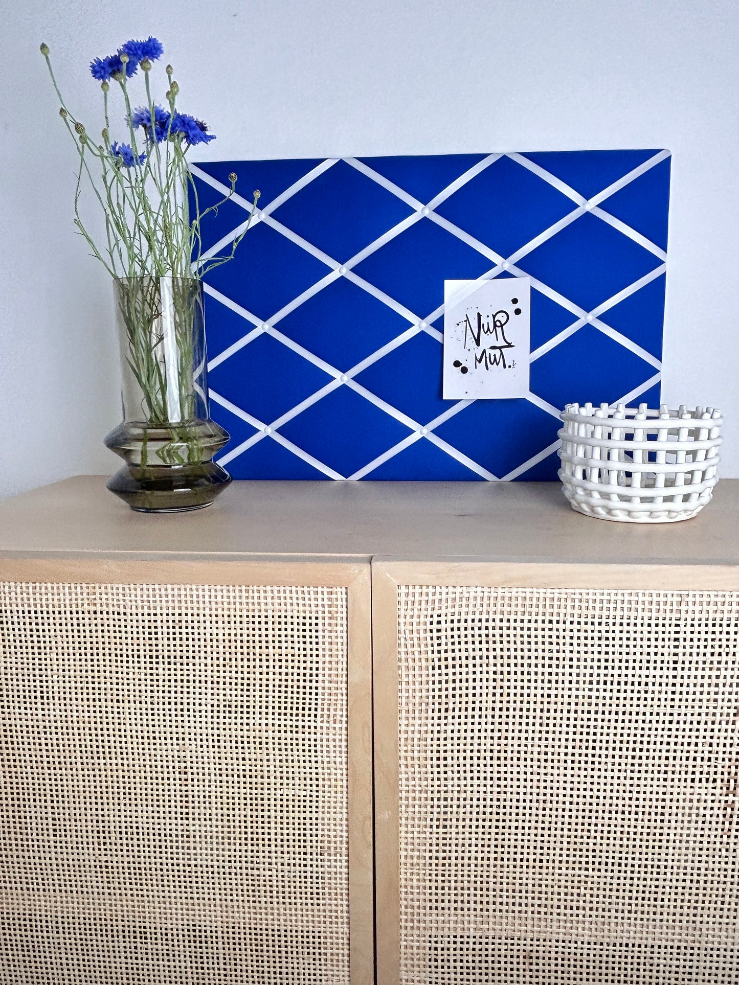 Memoboard kobaltblau Wunschgröße