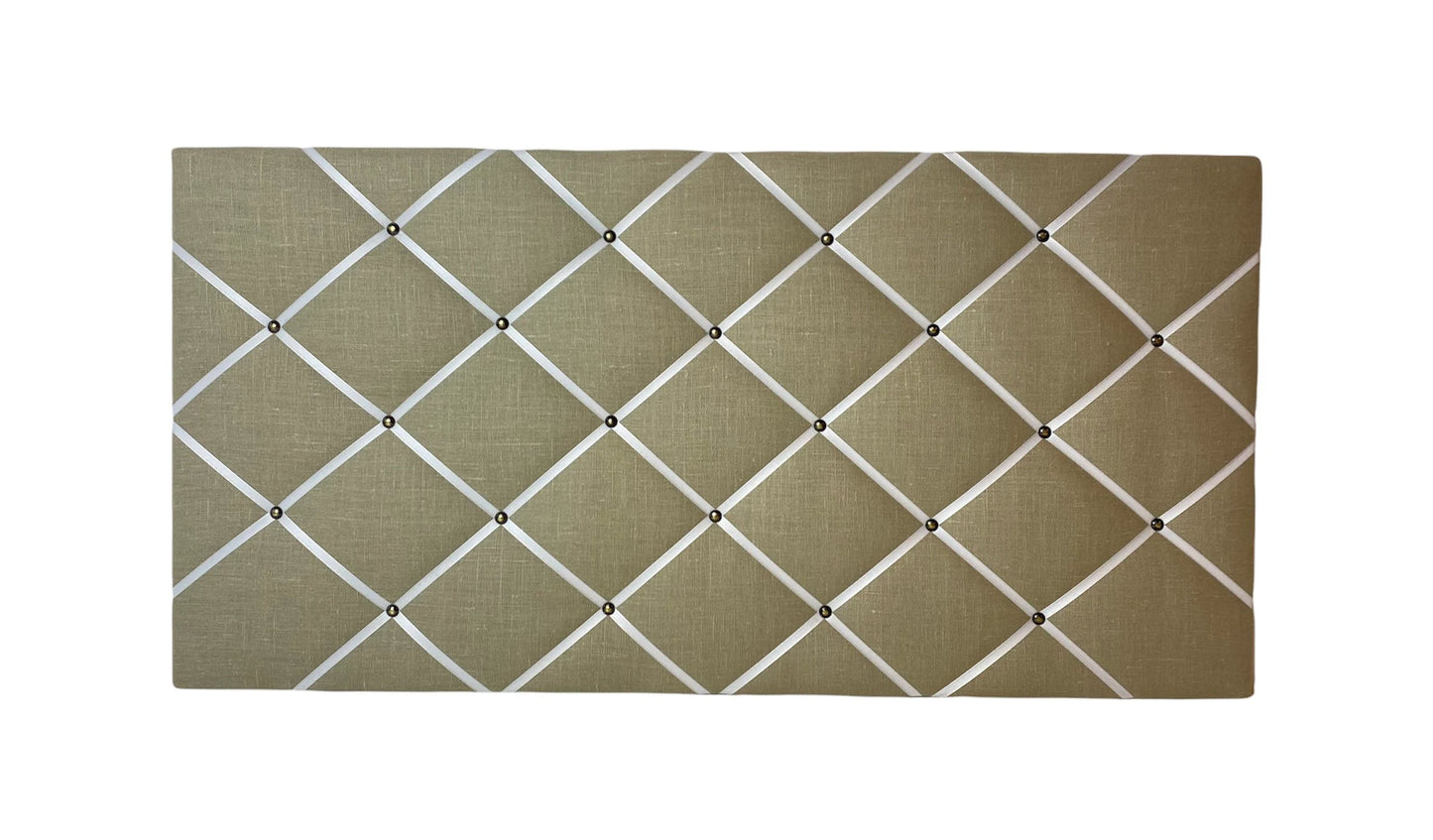 Memoboard Leinen beige 40x80