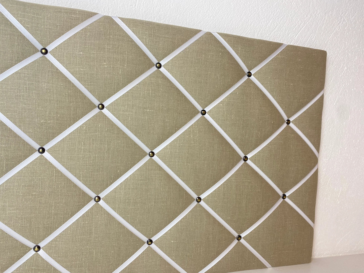 Memoboard Leinen beige 40x80