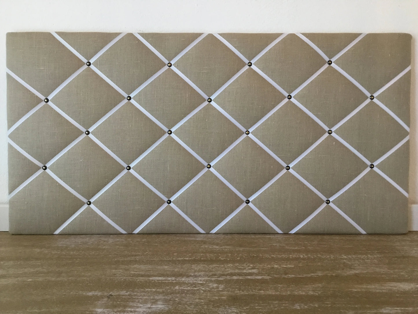 Memoboard Leinen beige 40x80