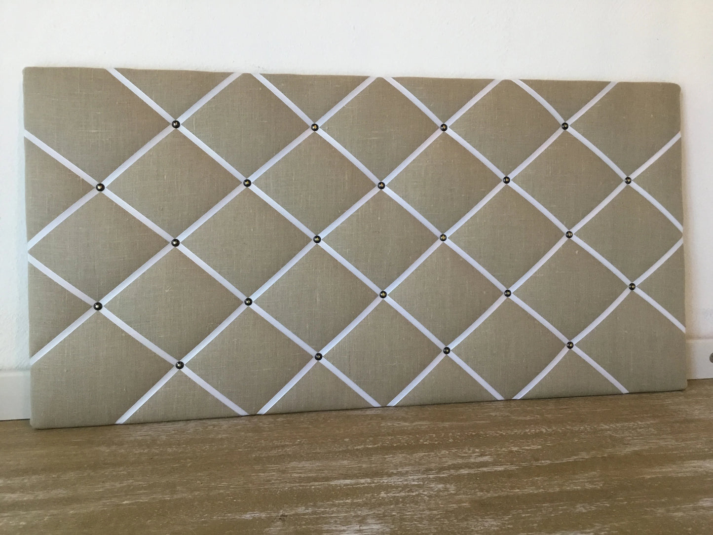 Memoboard Leinen beige 40x80