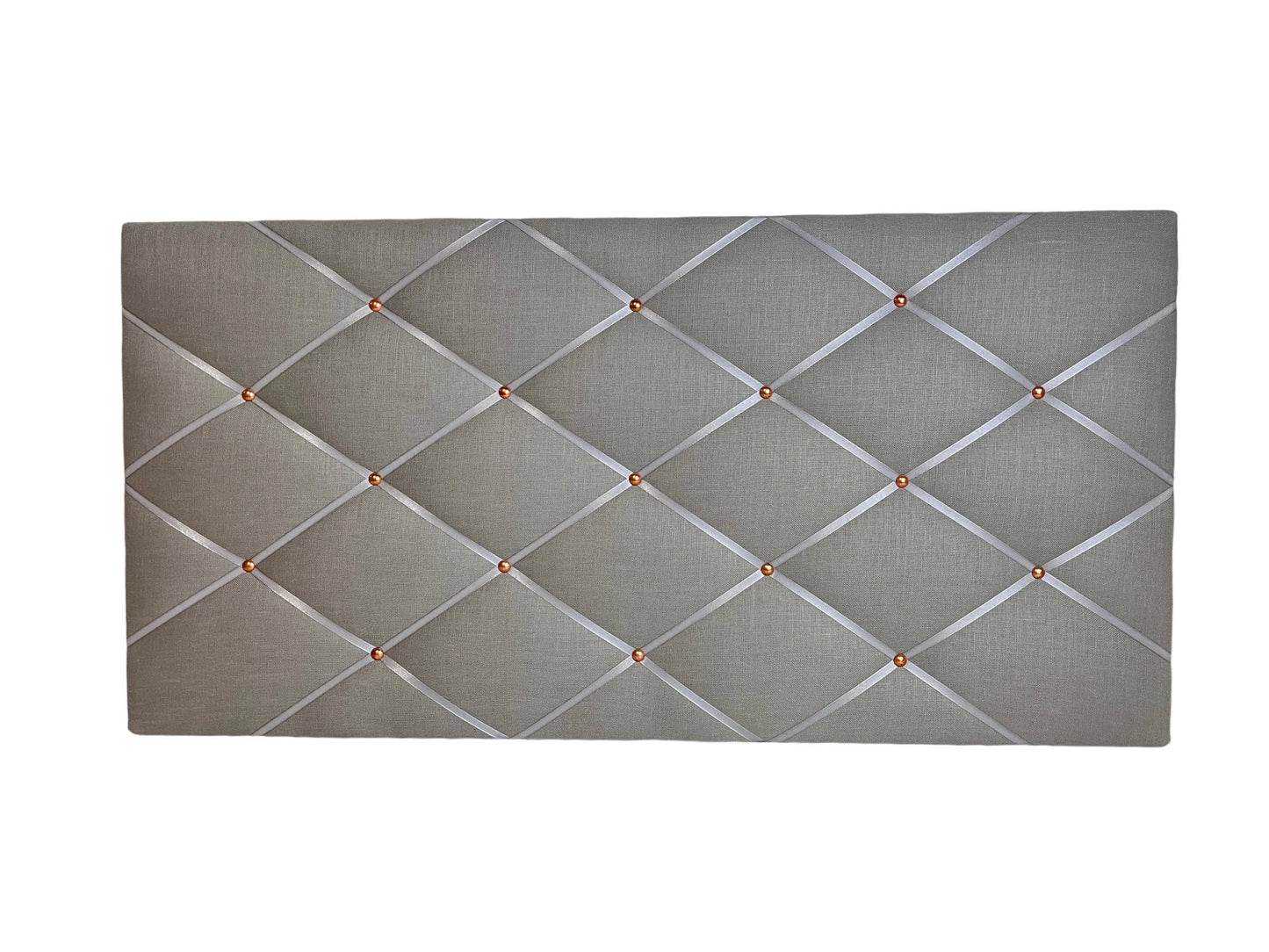 Memoboard Leinen grau