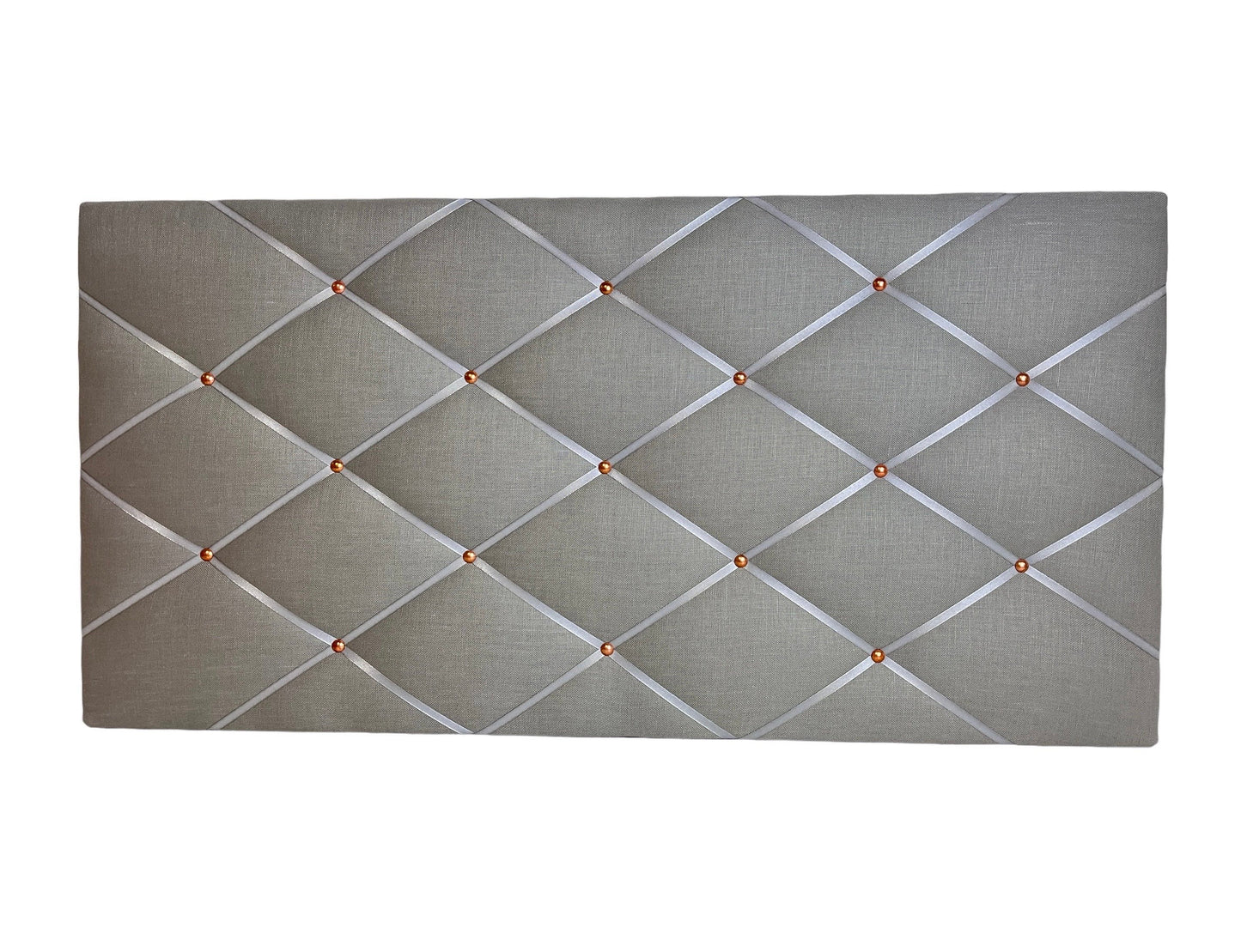 Memoboard Leinen grau