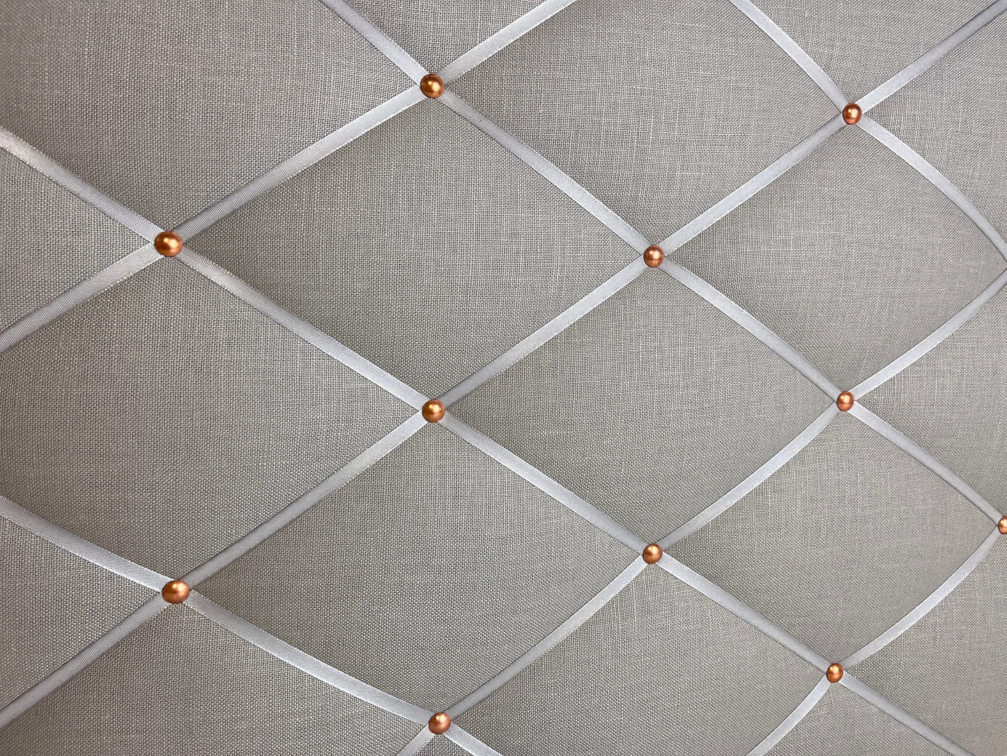 Memoboard Leinen grau