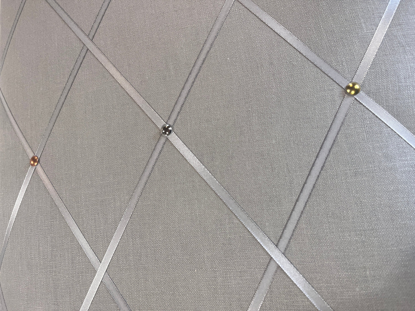 Memoboard Leinen grau