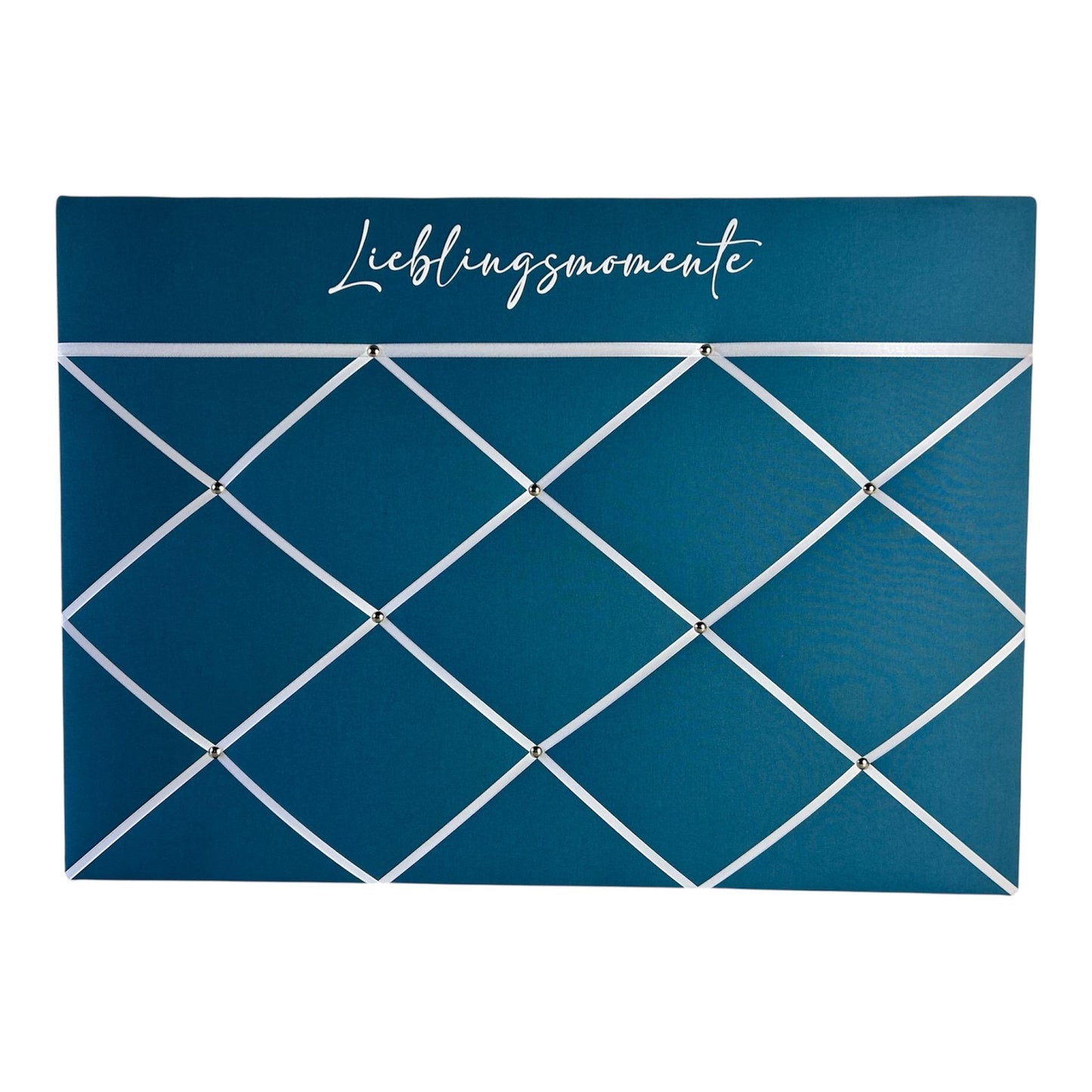 Memoboard Lieblingsmomente personalisiert türkis
