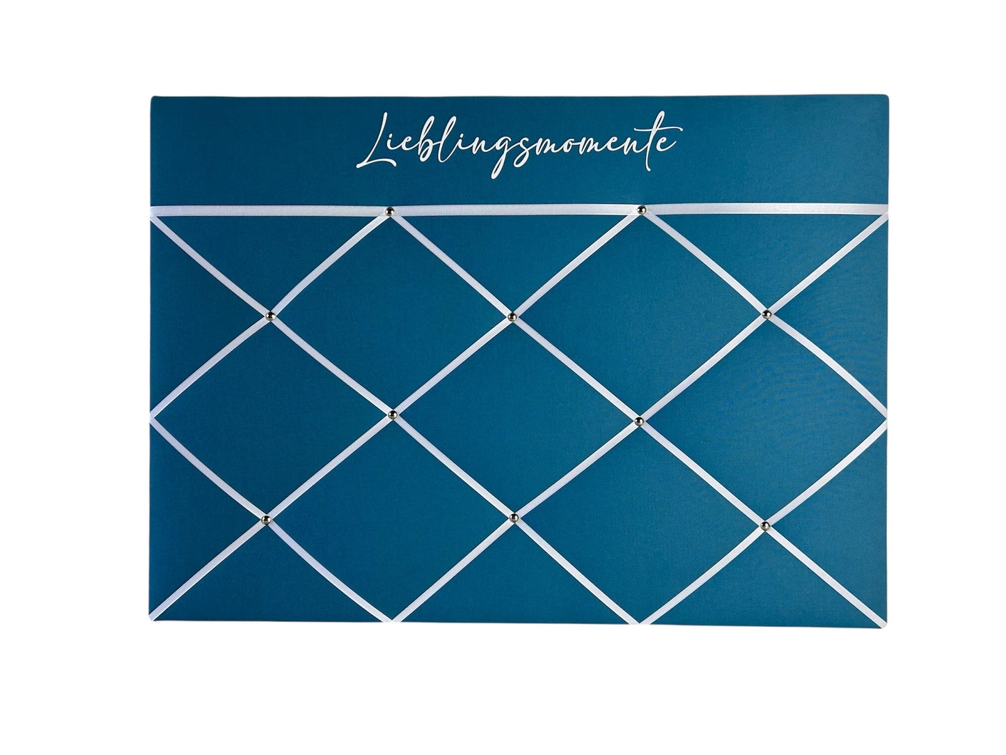 Memoboard Lieblingsmomente personalisiert türkis