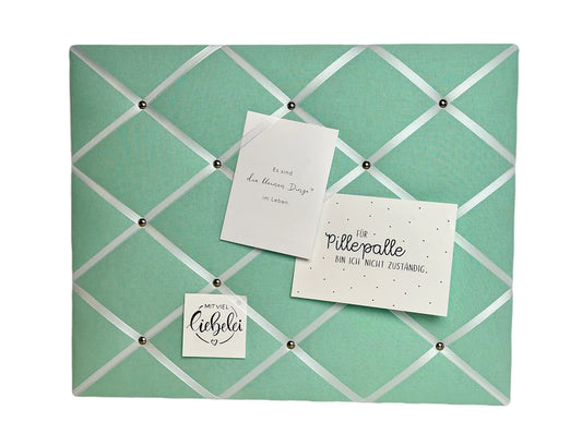 Memoboard mint Wunschgröße