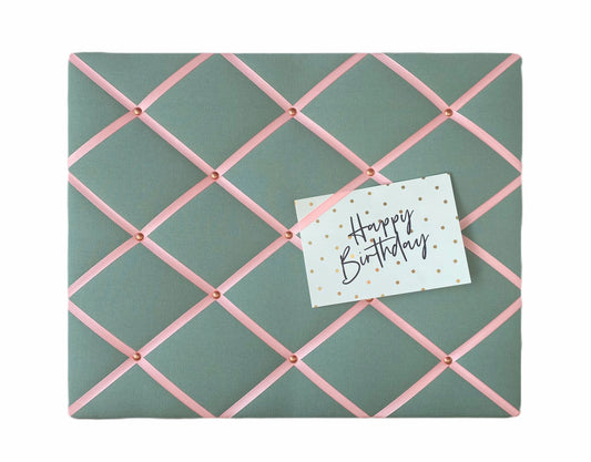 Memoboard mint & rosa Wunschgröße
