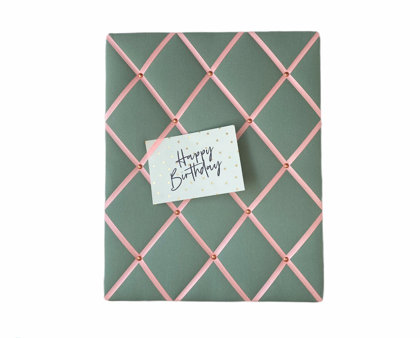 Memoboard mint & rosa Wunschgröße