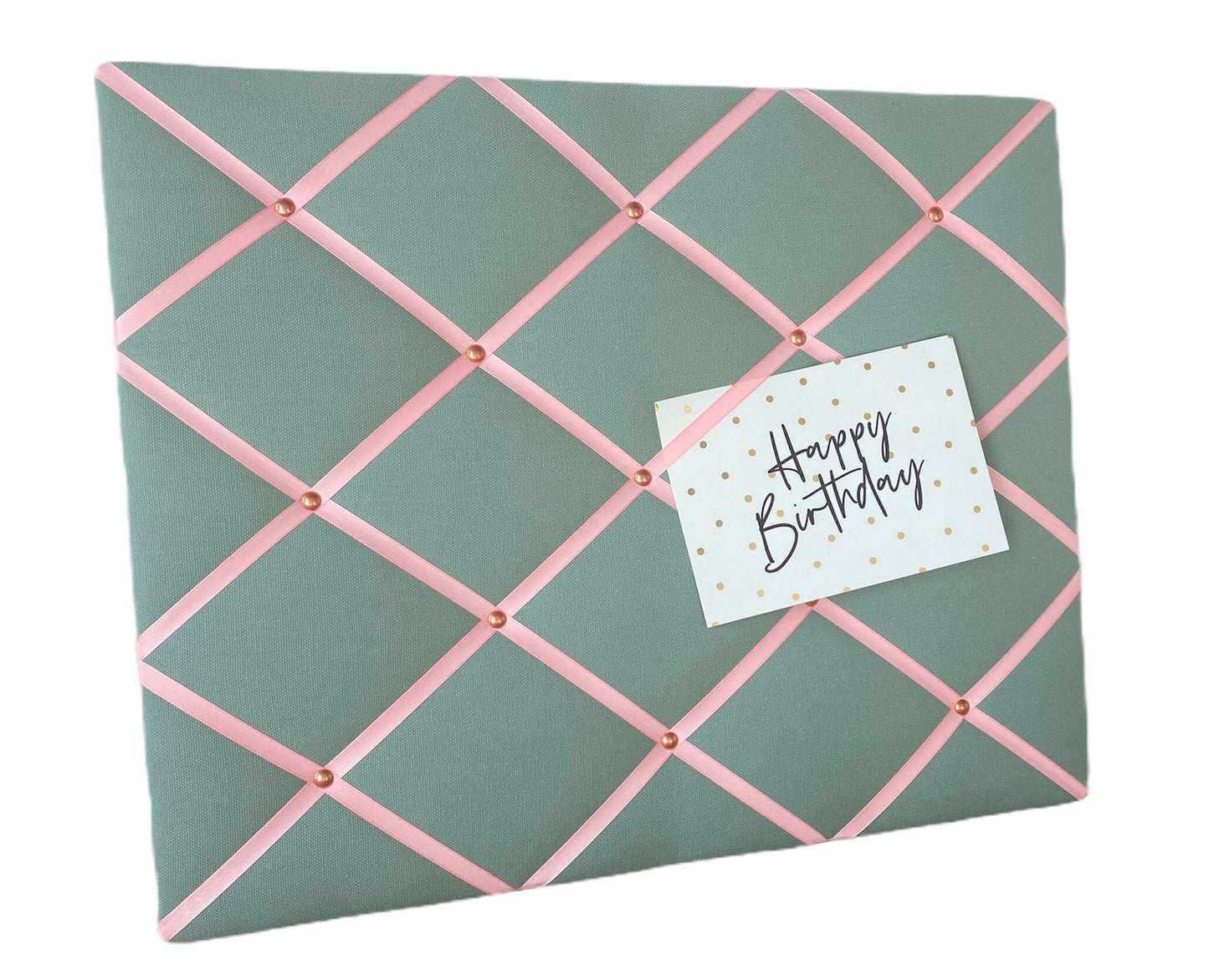 Memoboard mint & rosa Wunschgröße