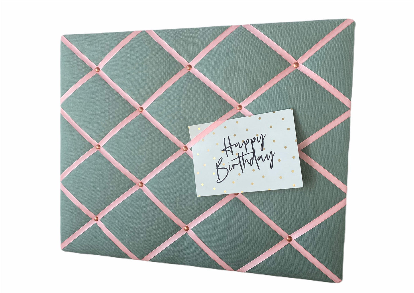 Memoboard mint & rosa Wunschgröße