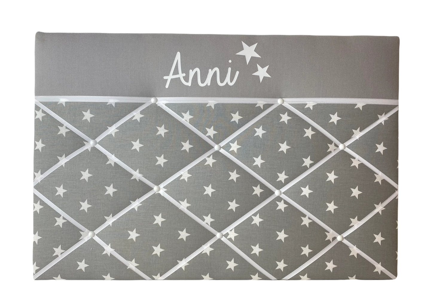 Memoboard mit Wunschnamen Stern