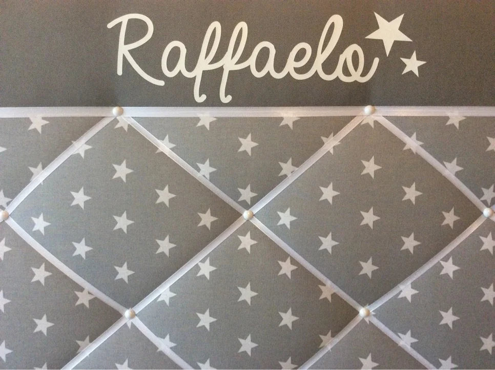 Memoboard mit Wunschnamen Stern