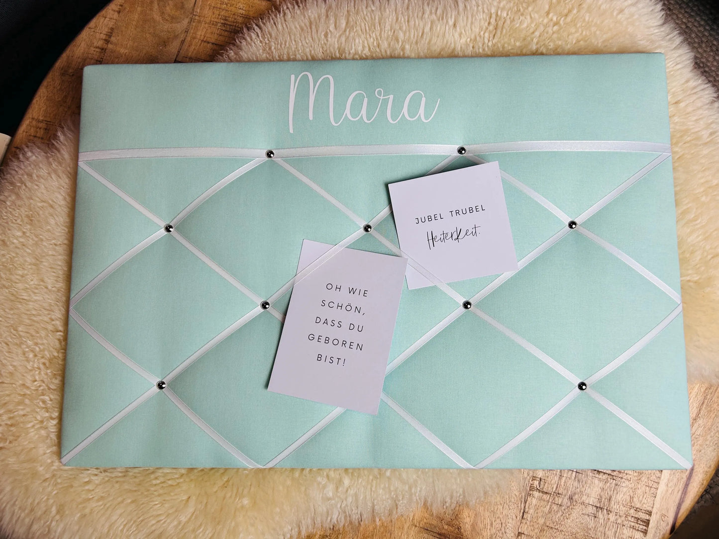 Memoboard personalisiert Wunschgröße mint