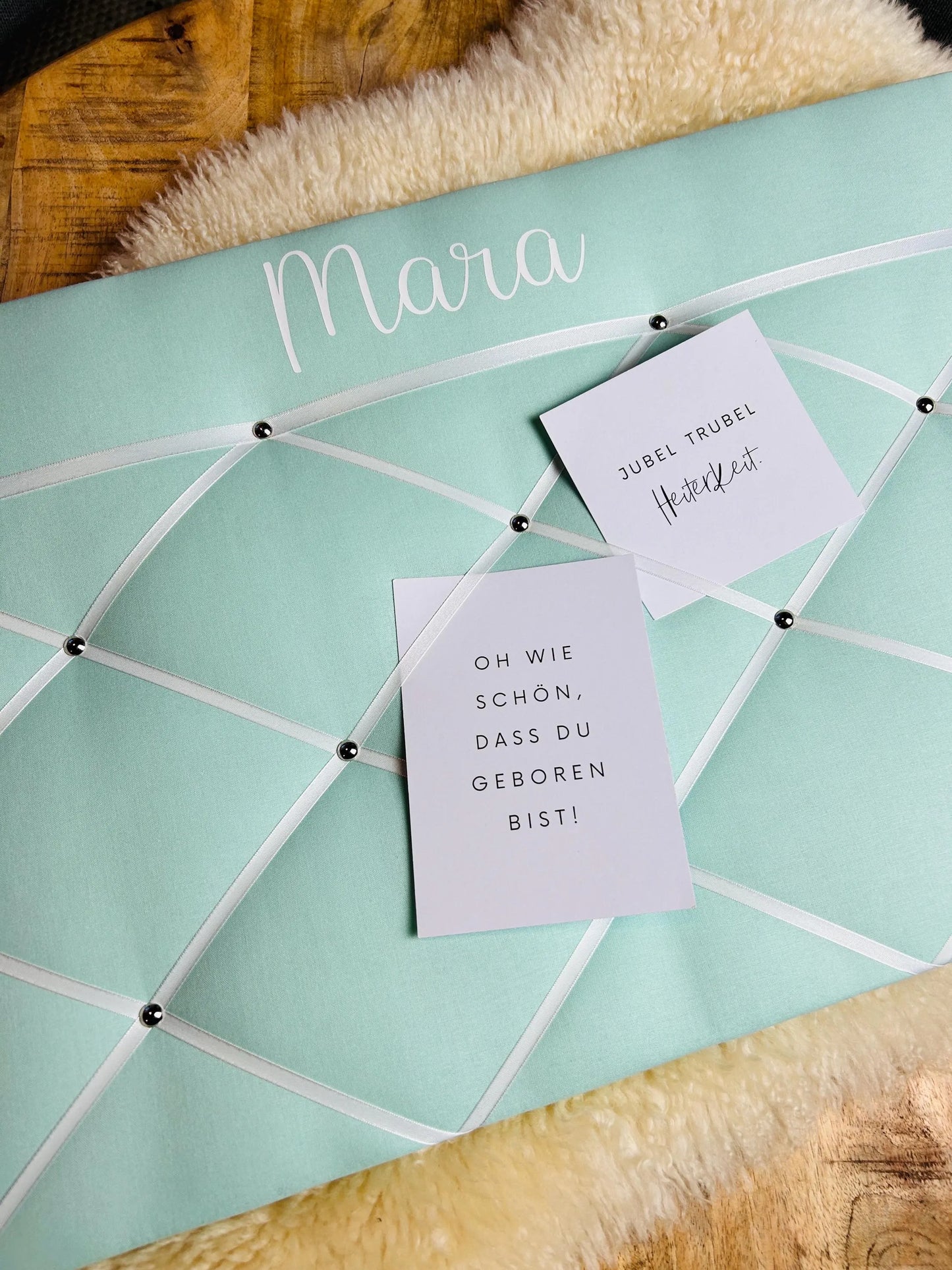 Memoboard personalisiert Wunschgröße mint