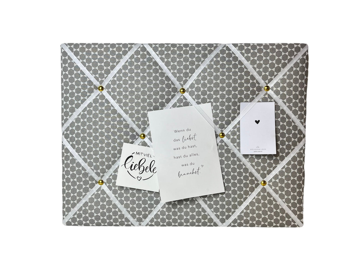 Memoboard Retro grau Wunschgröße