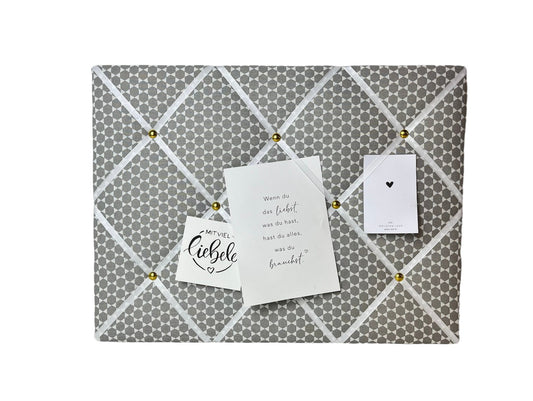 Memoboard Retro grau Wunschgröße