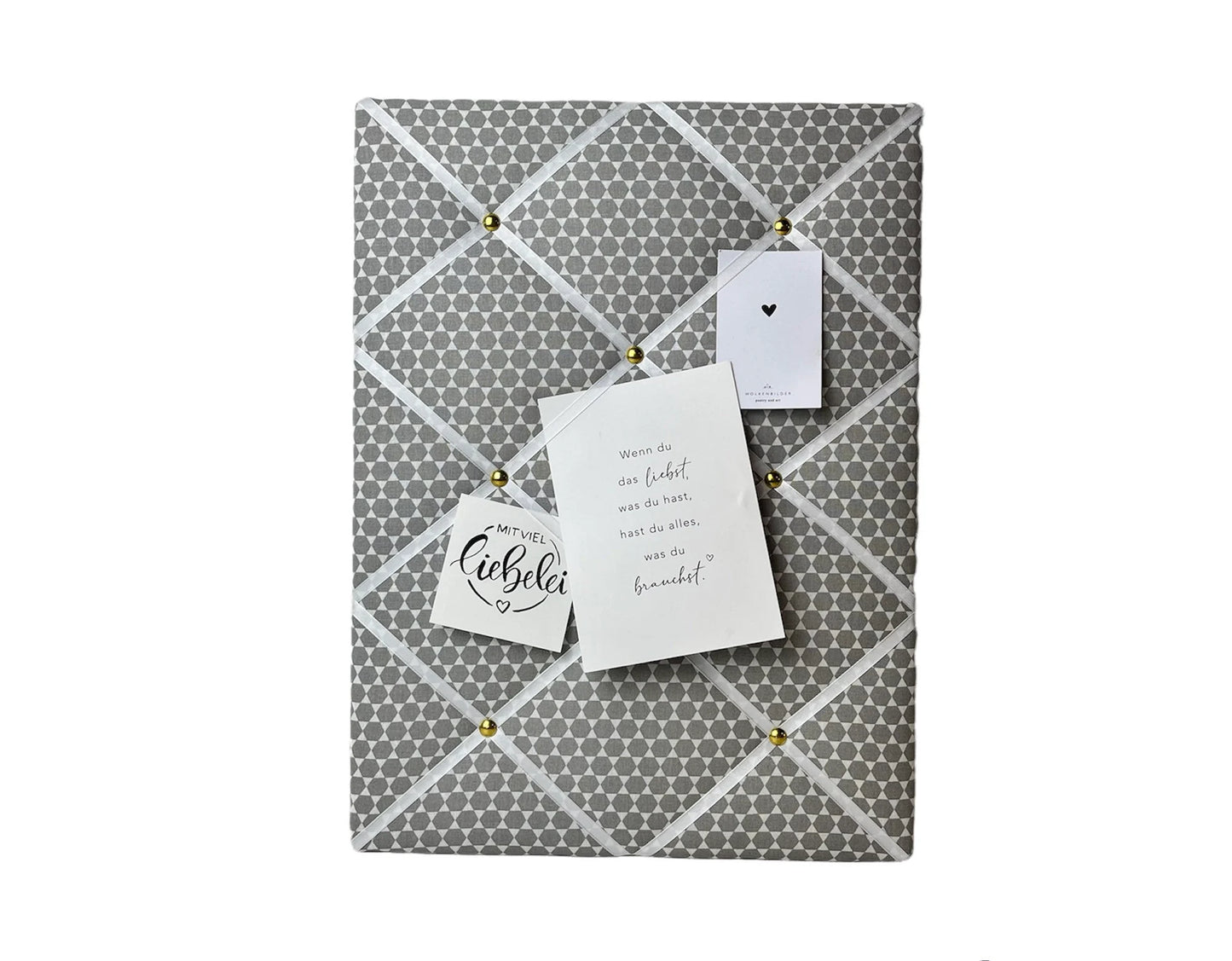 Memoboard Retro grau Wunschgröße