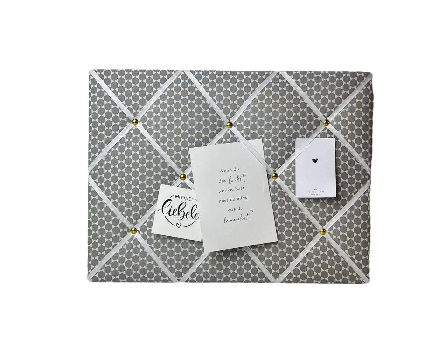 Memoboard Retro grau Wunschgröße