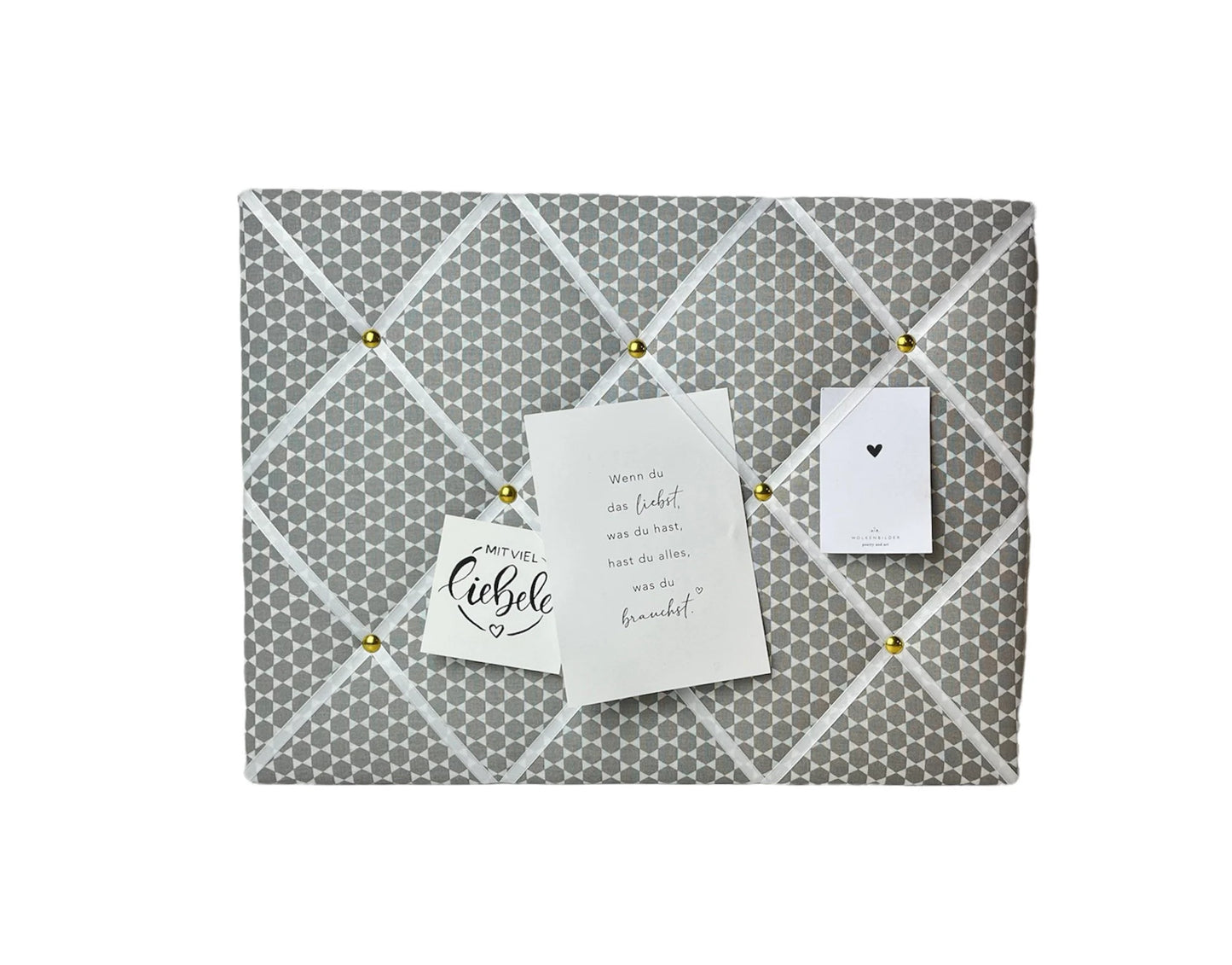 Memoboard Retro grau Wunschgröße