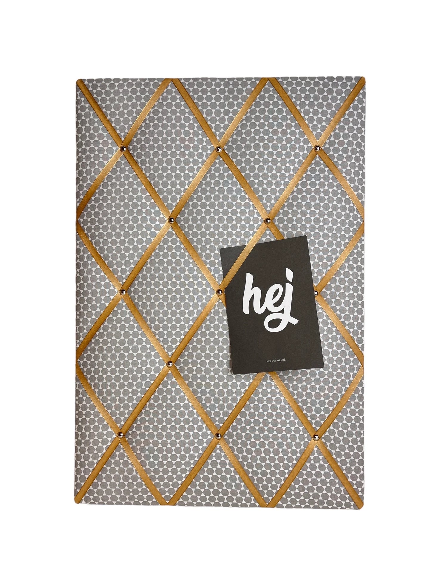 Memoboard Retro grau gold Wunschgröße