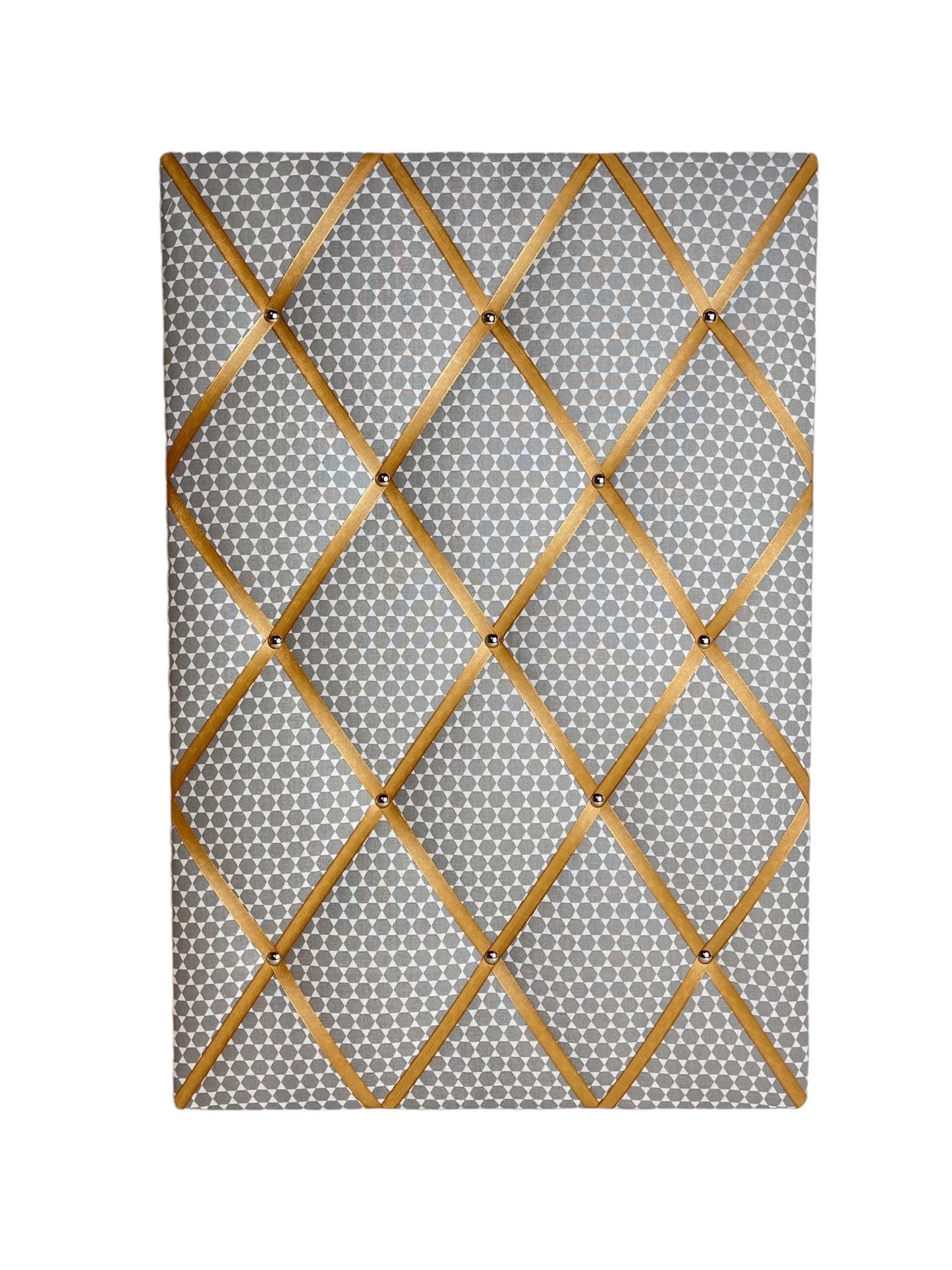 Memoboard Retro grau gold Wunschgröße