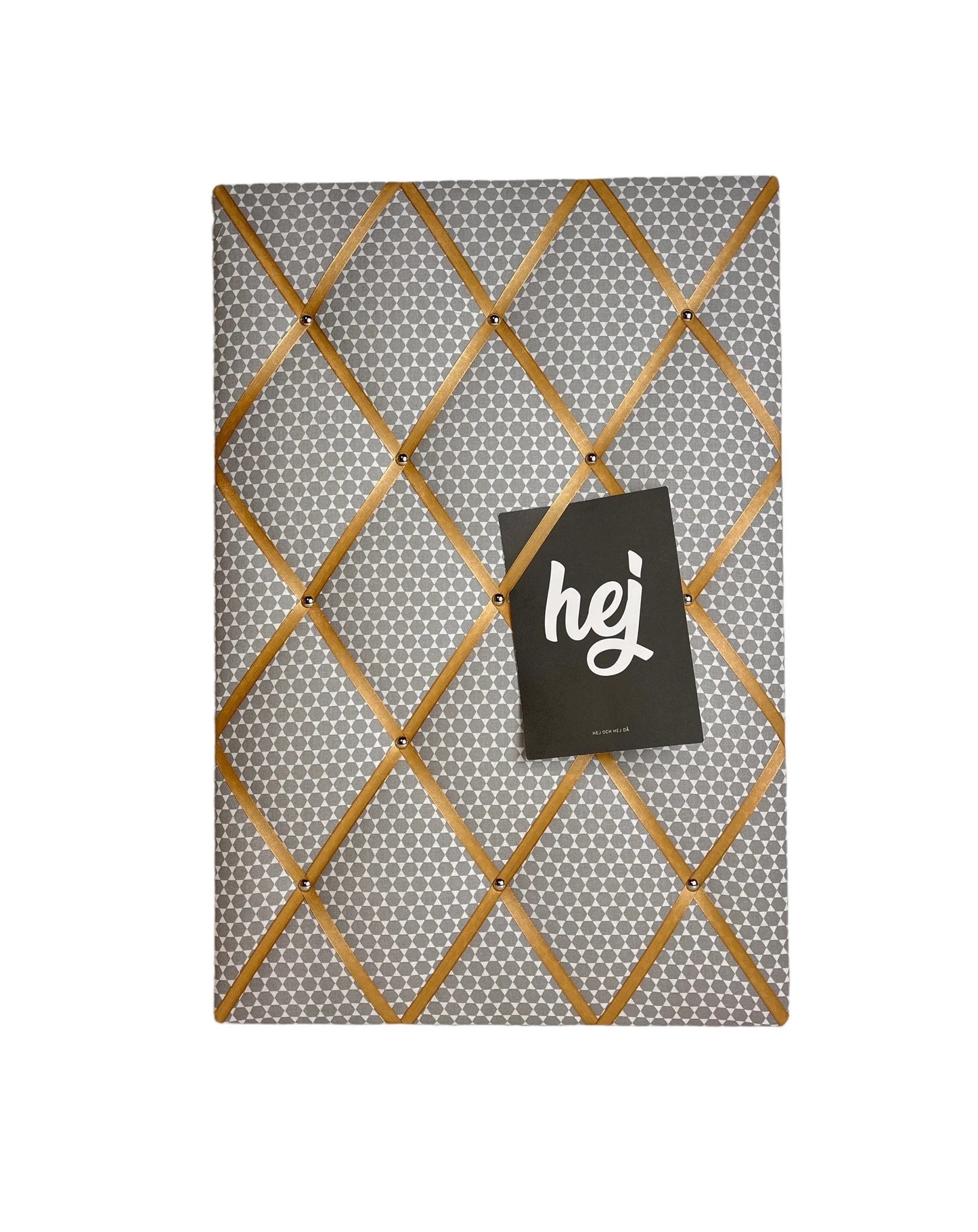 Memoboard Retro grau gold Wunschgröße