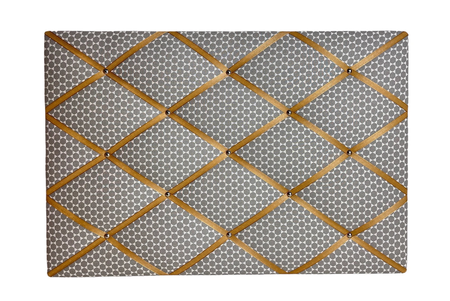 Memoboard Retro grau gold Wunschgröße