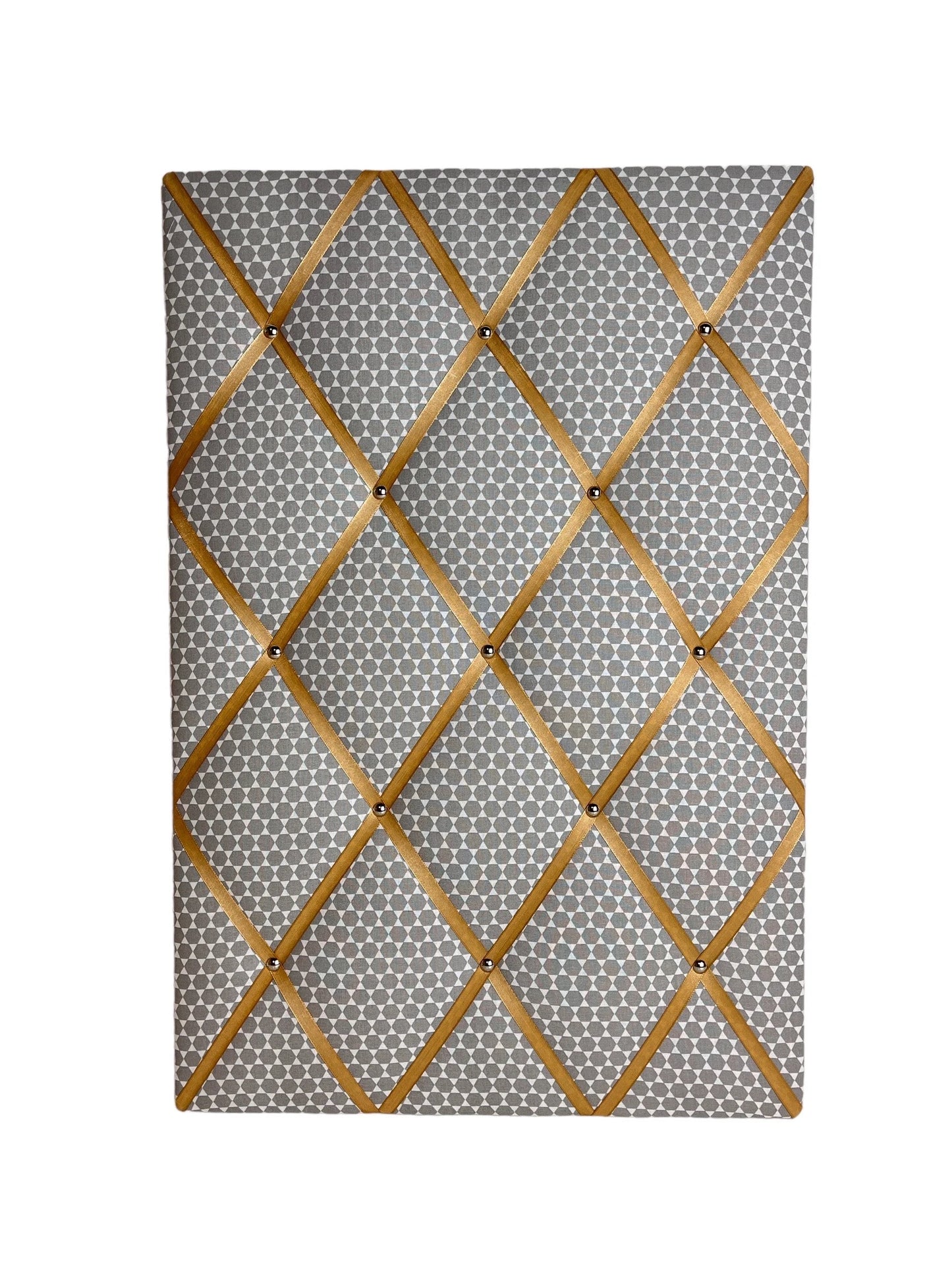 Memoboard Retro grau gold Wunschgröße